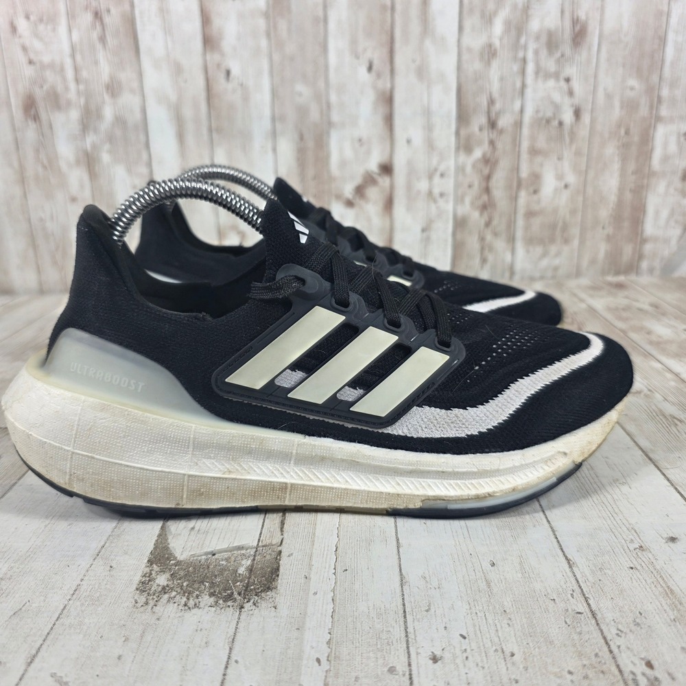 Adidas Ultraboost Light Womens Running Shoes Black White HQ6345 Size 7.5